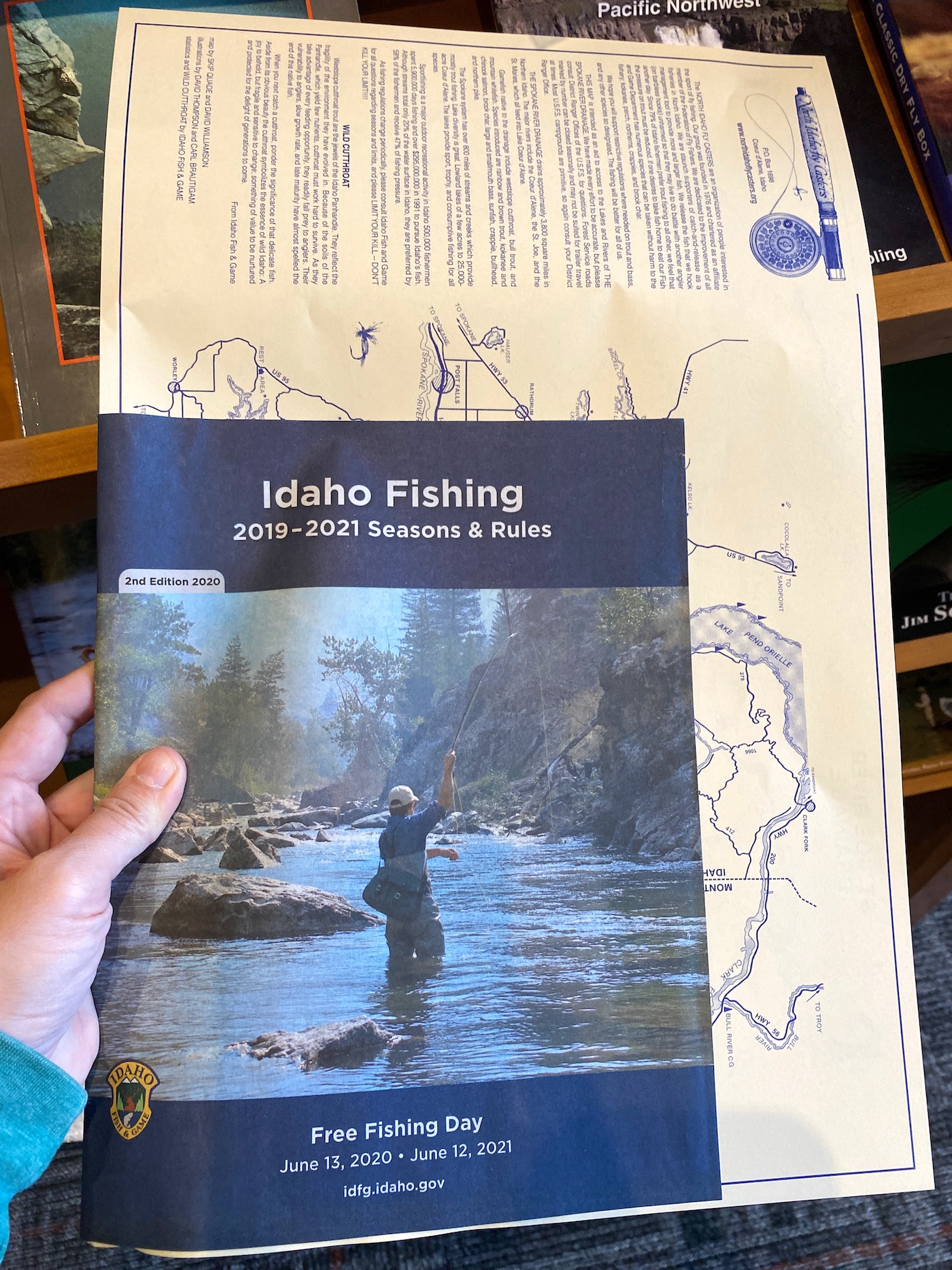 Idaho fly fishing pamphlet and rules